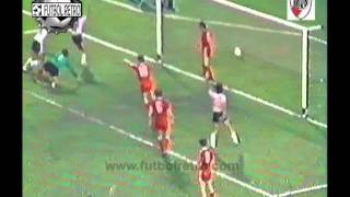 River Plate vs Polonia Mar Del Plata 1986 Show de Francescoli FUTBOL RETRO [upl. by Arnst]