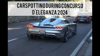 Carspotting Como during Concurso deleganza 2024 CC850 Mclaren F1 Jesko [upl. by Irpak]