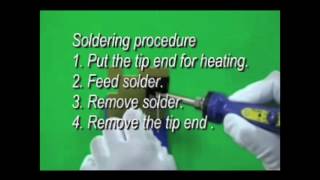 HAKKO FX600 soldering procedure for terminal [upl. by Maisie]