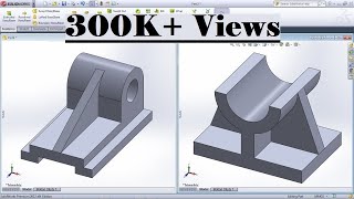 SolidWorks Practice Exercises for Beginners  6  SolidWorks Basics Tutorial  Rib Tool [upl. by Aneala345]