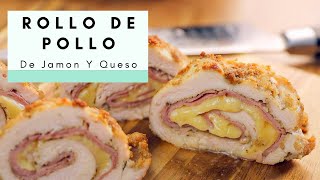 POLLO RELLENO DE JAMON Y QUESO AL HORNO  CENA KETO Y FACIL [upl. by Yatnoj]