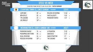 Stamford Town CC Lincs Sunday 1st XI v Werrington CC Hunts Sunday 2nd XI [upl. by Aivin]