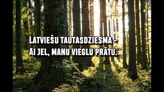 Ai jel manu vieglu prātu  Latviešu tautasdziesma AR VĀRDIEM [upl. by Elwina795]