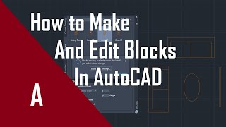 AutoCAD HowTo Make and Edit Blocks [upl. by Evania83]