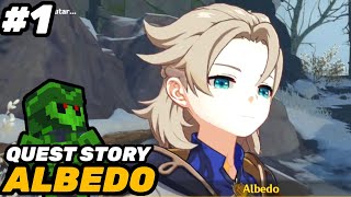 quest story albedo part 1 genshin impact Indonesia [upl. by Arlena]