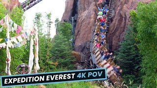 Expedition Everest  Front Row 4K POV  Disney’s Animal Kingdom [upl. by Shani981]