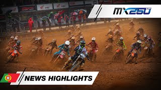 News Highlights  EMX 250  MXGP of Portugal 2024 MXGP Motocross [upl. by Elboa]