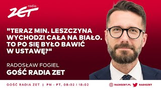 Radosław Fogiel quotTeraz min Leszczyna wychodzi cała na biało To po się było bawić w ustawęquot [upl. by Rahab]