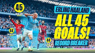 ERLING HAALAND RECORD BREAKER  Every goal of his Man City career so far [upl. by Afital]