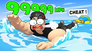 Becoming The FASTEST Player in Roblox Swimming Simulator [upl. by Dj]