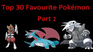 Top 30 Favourite Pokemon Part 2 2011 [upl. by Zahc]