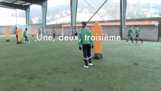 Séance entrainement football  ASSE  Travail technique U17 [upl. by Ahsatniuq]