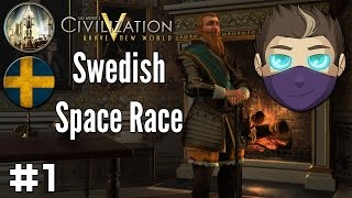 Civilization V Swedish Space Race 1  The Founding of Stockholm [upl. by Yanaj]