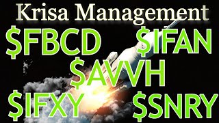 IFAN 1 Billion Dollar Merger FBCD SNRY AVVH IFXY Krisa Management [upl. by Anaed]