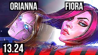 ORIANNA vs FIORA TOP  817 300 games Dominating  NA Master  1324 [upl. by Adoree810]