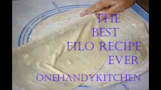 Make Your Own Filo Phyllo At Home The Best Filo Dough Recipe [upl. by Myrwyn795]