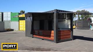 20ft Shipping Container Cafe  Port Shipping Containers [upl. by Greenlee927]