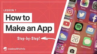 How to Make an App for Beginners 2020  Lesson 1 [upl. by Acirfa678]