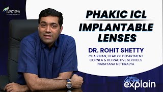 Phakic ICL  Implantable lenses  Dr Rohit Shetty eyecare narayananethralaya [upl. by Juetta]