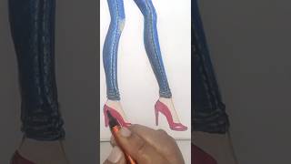 Fashion Illustration  Art Vlog fashiondrawing fashion artist drawing art shorts [upl. by Magna]