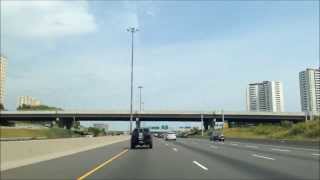 Timelapse from Mississauga ON to Oshawa ON on Hwy 401 [upl. by Armelda900]