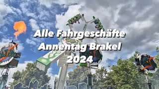 Alle Fahrgeschäfte Annentag Brakel 2024 [upl. by Naujaj498]