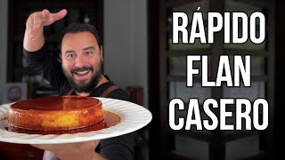 CÓMO HACER UN FLAN CASERO EN MINUTOS  RECETA FÁCIL [upl. by Enrol]