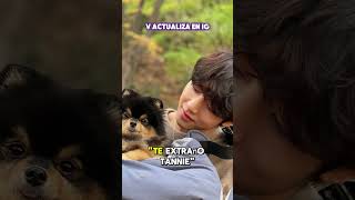 😍 TAE ACTUALIZA EN IG  EXTRAÑA A YEONTAN 💜 bts taehyung tae yeontan viral fyp parati kpop [upl. by Branden]