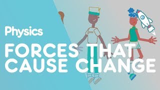 Forces That Cause Change  Forces amp Motion  Physics  FuseSchool [upl. by Tenej]