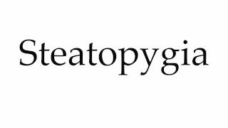 How to Pronounce Steatopygia [upl. by Galvin464]