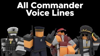 TDX All Commander Voice Lines [upl. by Ettennaej800]