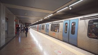 Portugal Lisbon metro ride from Rato to Marques de Pombal [upl. by Davide]