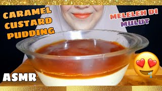 ASMR MUKBANG CARAMEL CUSTARD PUDDING  NO TALKING  Vie ASMR [upl. by Baldwin]