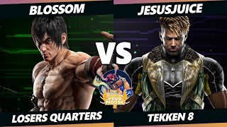 Show Me Your Moose 2 TOP 8  Blossom Law Vs JesusJuice Eddy Tekken 8 [upl. by Ebocaj]