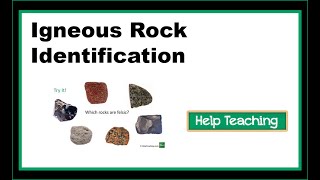 Igneous Rock Identification  Science Lesson [upl. by Nuncia]