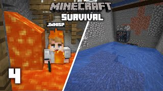 Minecraft Crazy Mineshaft amp Spider Farm  116 Survival Lets play  Ep 4 [upl. by Enimrac]