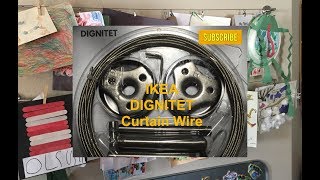 DIGNITET IKEA Curtain Wire Hanging System  Alternate Uses [upl. by Ayortal]