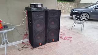 JBL JRX 125 2x1000W  Behringer EP 4000 [upl. by Brant]