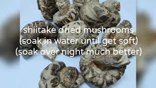 How to Cook Shiitake Mushrooms from dried to very soft mushroom [upl. by Lashar545]