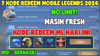 7 KODE REDEEM ML TERBARU KODE REDEEM MOBILE LEGENDS KODE REDEEM ML HARI INI SEPTEMBER 2024 [upl. by Imuyam621]