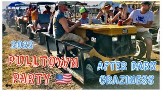 PULLTOWN PARTY IN TOP FIVE MOTORSPORTS CAMPER PARTIES at Bowling Green National Tractor Pulls Ohio [upl. by Ax]