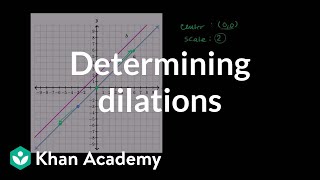 Dilating one line onto another  Transformations  Geometry  Khan Academy [upl. by Marek857]