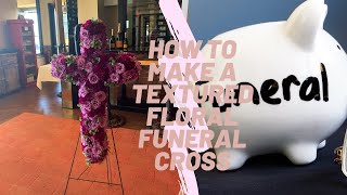 DIY Floral  How to make a Floral Cross Floral Arrangement Tutorial [upl. by Nnaecyoj]