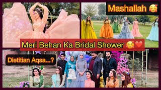 Dietitian Aqsas bridal shower  Meri Behan ka bridal shower  khadijaafzal [upl. by Lucila]