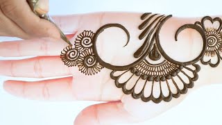 Latest Simple Mehndi Design for Front Hand  Easy Mehndi Designs  Mehndi Design 2021 [upl. by Alecram]