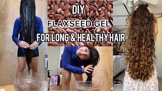 DIY flaxseed gel for long and hydrated hair [upl. by Nylodam]