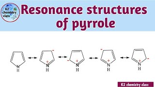 Resonance structures of pyrrolepyrrole resonating structurespyrrole resonance by khushboo yadav [upl. by Hendricks22]