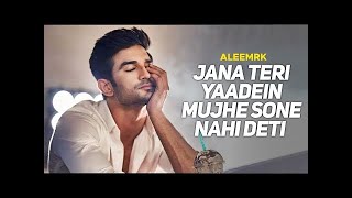 Jana Teri Yaadein Mujhe Sone Nahi Deti Lyrics  Aleemrk  Umair  Full Lyrics Song [upl. by Akkin]