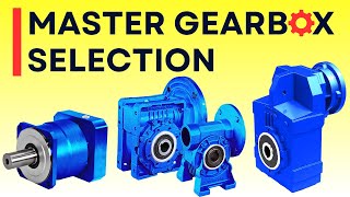 Gearbox Selection Calculation  Planetary Worm Bevel Helical  Reduction Gearbox Calculation [upl. by Nnylyak782]