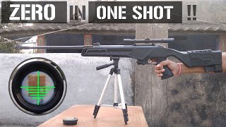 How To Zero An Air Rifle Scope  Zero In One Shot [upl. by Eeslek]